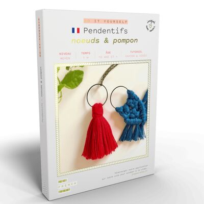 French'Kits - Bricolaje - Colgantes - Lazos y pompones