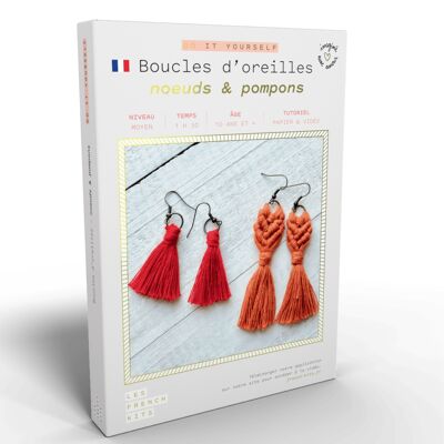 French'Kits - DIY - Boucles d’oreilles - Noeuds & Pompons