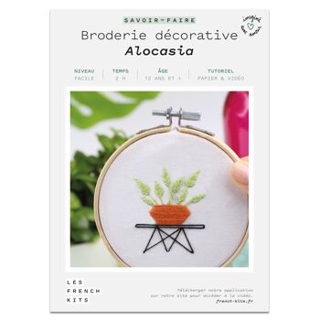 French'Kits - Broderie décorative - Alocasia 2