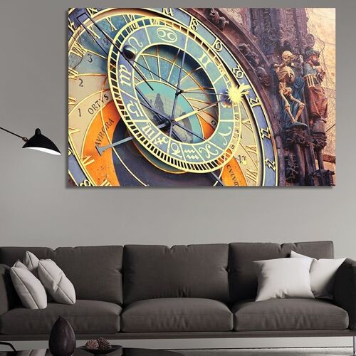 Canvas The Astronomical Clock, Prague -1 Part - S