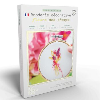 French'Kits - Broderie décorative - Fleurs des champs 1