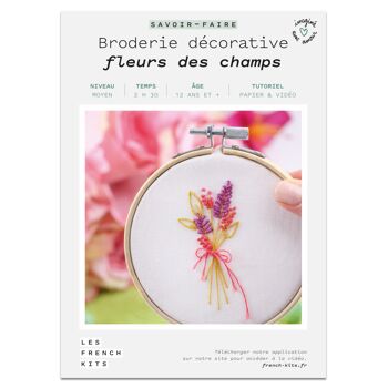 French'Kits - Broderie décorative - Fleurs des champs 2