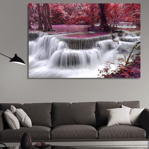 Canvas Pink waterfall -1 Part - S