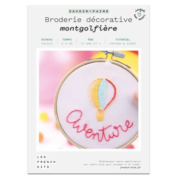 French'Kits - Broderie décorative - Montgolfière 2