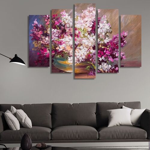 Canvas Lilacs -5 Parts - M