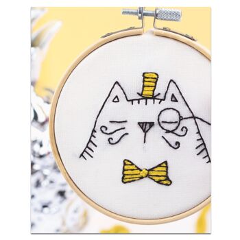 French'Kits - Broderie décorative - Monsieur Chat 4
