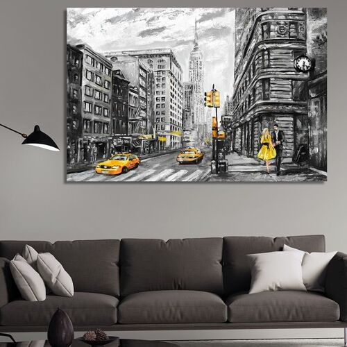 Canvas New York Oil Reproduction -1 Part - S