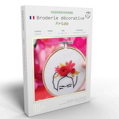 French'Kits - Dekorative Stickerei - Frida Kahlo