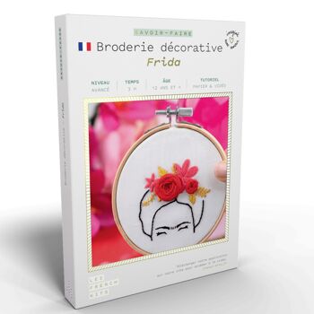 French'Kits - Broderie décorative - Frida Kahlo 1