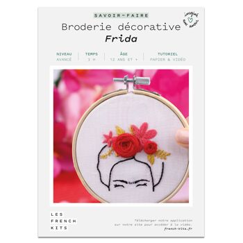 French'Kits - Broderie décorative - Frida Kahlo 2
