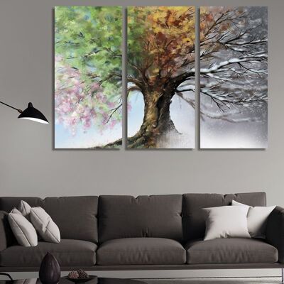 Canvas Tree Seasons -3 Parts - M