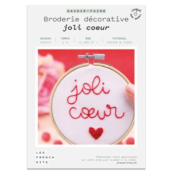 French'Kits - Broderie décorative - Joli Cœur 2