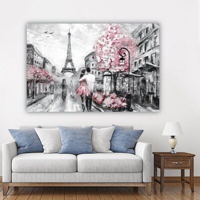 Canvas Illustration of Paris -1 Part - S