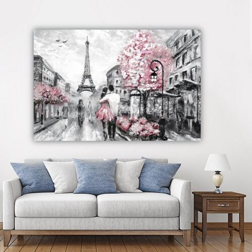 Canvas Illustration of Paris -1 Part - M