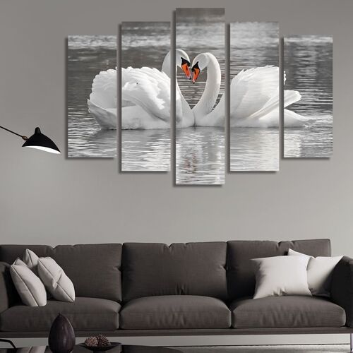 Romantic swans -5 Parts - M