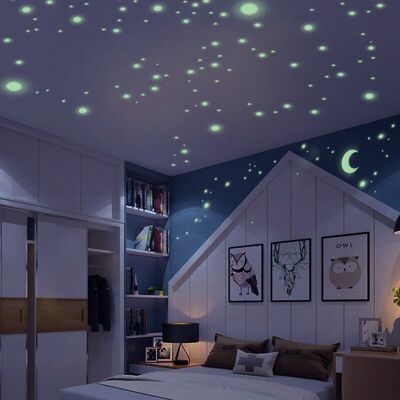 Starry sky - 159 self-adhesive glowing dots and a moon