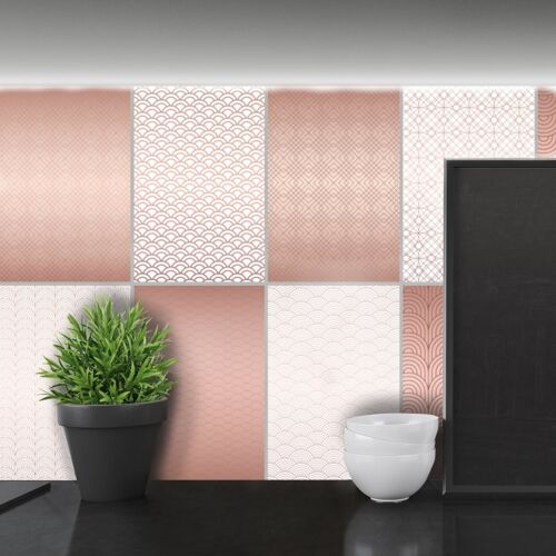 Tile decoration - rectangular, self-adhesive, waterproof, design 96