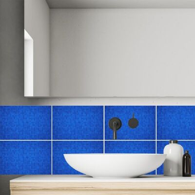 Decoración de azulejos: rectangular, autoadhesivo, impermeable, diseño 100