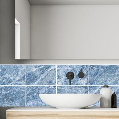 Decoración de azulejos: rectangular, autoadhesivo, impermeable, diseño 103