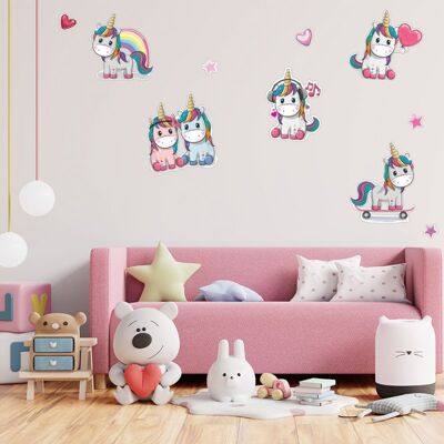Unicorns - stickers for children's room