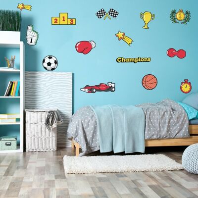 Sports - stickers for a boy's room