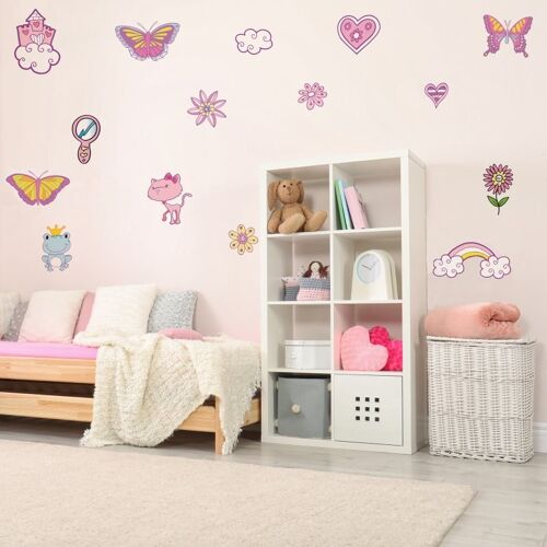 Fairytale stickers for a girl's room