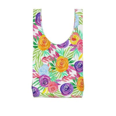 Floral pattern Parachute Shopping Bag