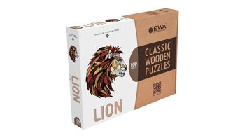 EWA Puzzle en bois Lion, 1201, 31x28x0.5 cm 3