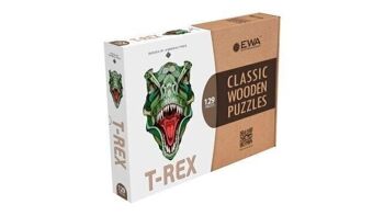EWA Puzzle en bois T-Rex, 1218, 40x24x0.5 cm 3