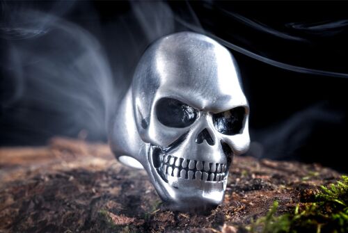 Skull mat mannen ring