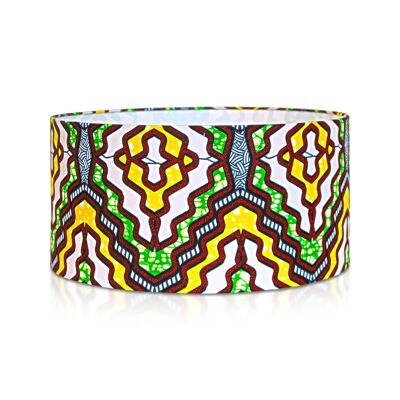 Abat-jour | Suspension en tissu africain wax - Psyché | Taille M