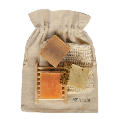 Deluxe Soap Lovers Gift Bag - Rosehip Chamomile Oatmilk