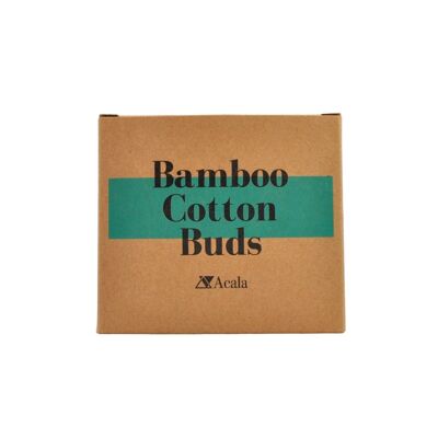 Bastoncillos de algodón de bambú