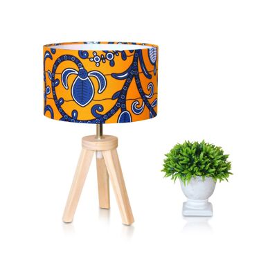 Lampe de chevet trépied bois | Yaline