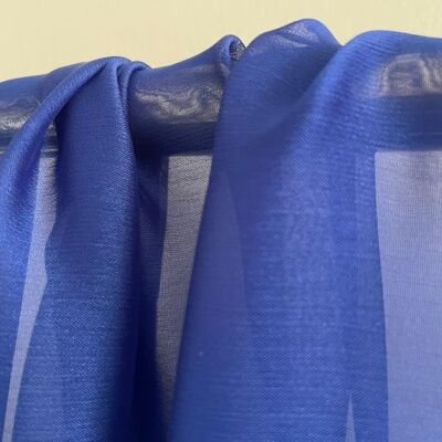 Blue cationic gauze fabric
