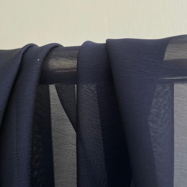 Tessuto chiffon cationico marino