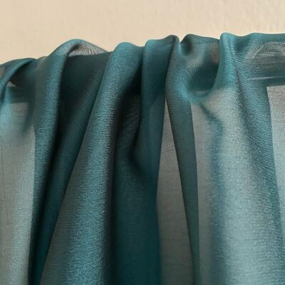 Duck green cationic gauze fabric