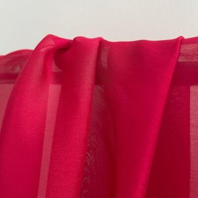 Strawberry Cationic Chiffon Fabric