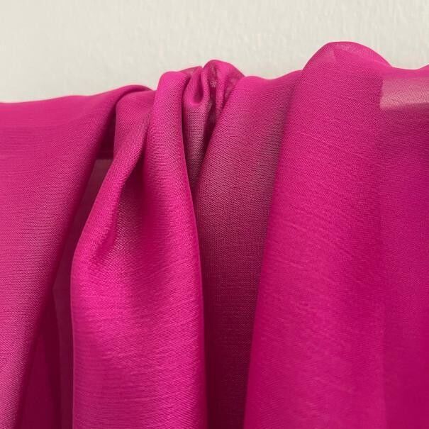 Tessuto garza cationico fucsia scuro