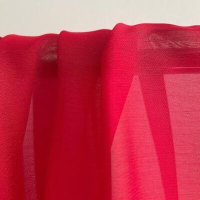Red cationic gauze fabric