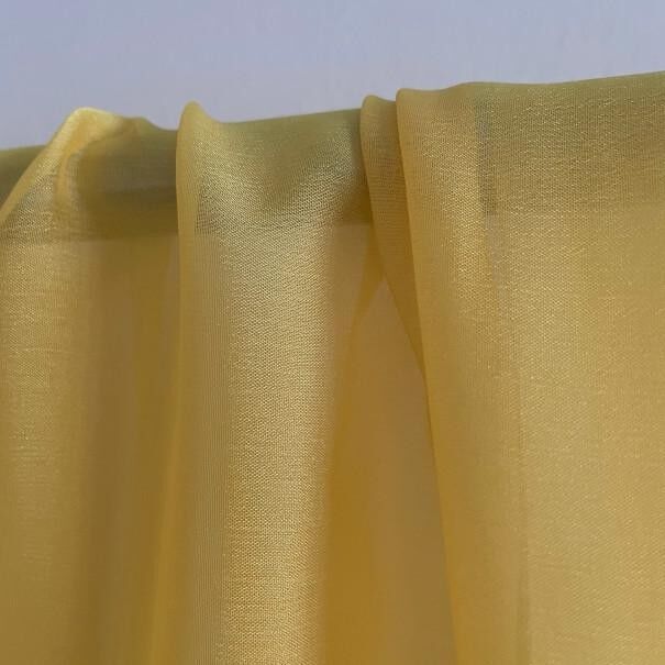 Tessuto chiffon cationico giallo