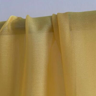 Yellow Cationic Chiffon Fabric