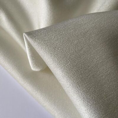 Raw Satin Crepe Fabric