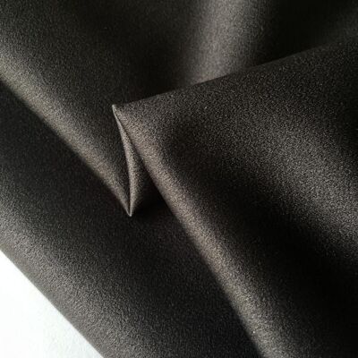 Black Satin Crepe Fabric
