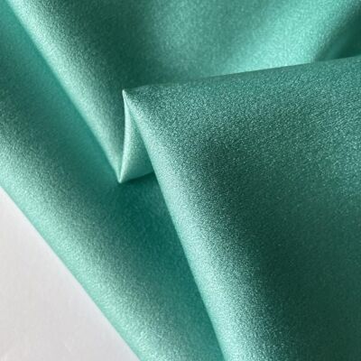 Green Satin Crepe Fabric