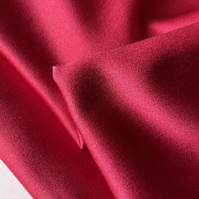 Strawberry Satin Crepe Fabric