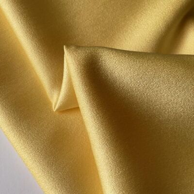 Yellow Satin Crepe Fabric