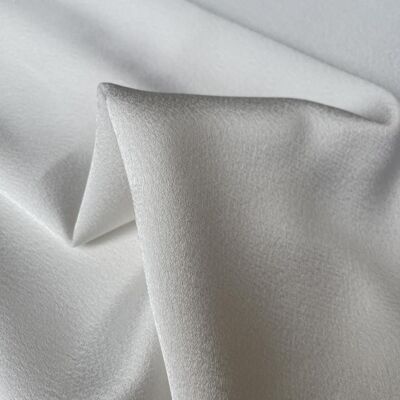 White acetate crepe fabric