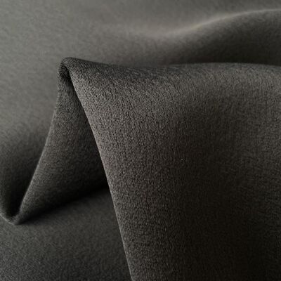 Black acetate crepe fabric