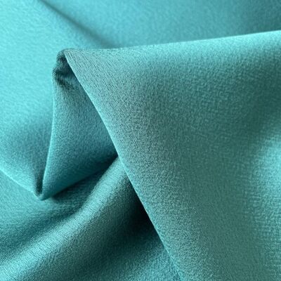 Duck green acetate crepe fabric